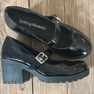 Dirty Laundry Black Chunky Heels